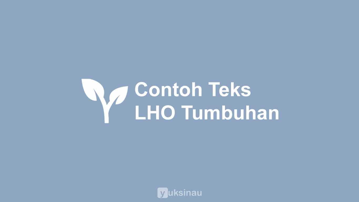 Contoh Teks Laporan Hasil Observasi Tumbuhan