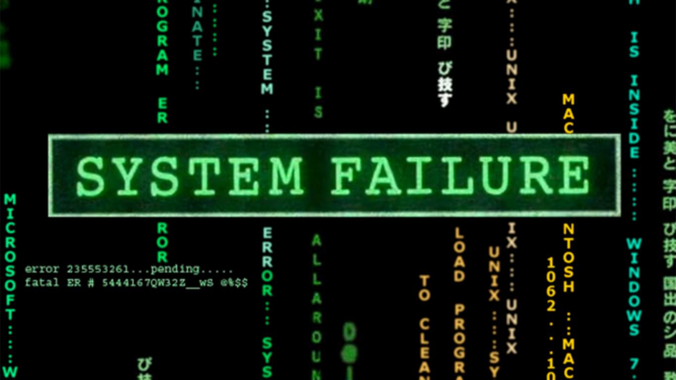 These systems are failing. Сбой системы обои. System failure. System failure Matrix. Матрица System failure 1920х1080.