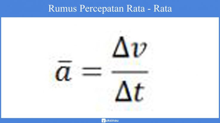 √ Rumus Percepatan: Pengertian, Jenis, Contoh Soal (Lengkap)