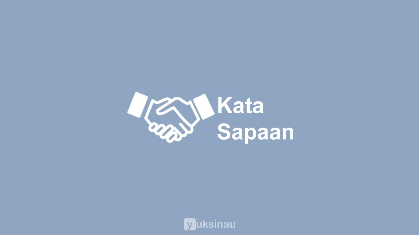 Kata Sapaan